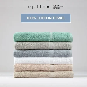 Epitex Epinova Pure Cotton Sofuto Bath Towel | Bath Towel | Shower Towel | Gym Towel（Pack of 5）